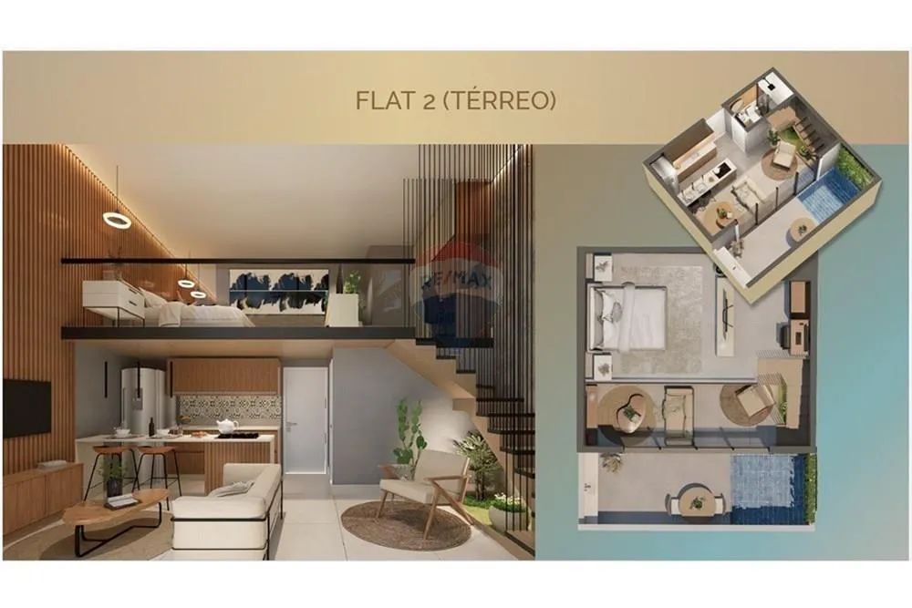 Flat de Luxo com 19m² em Porto de Galinhas!