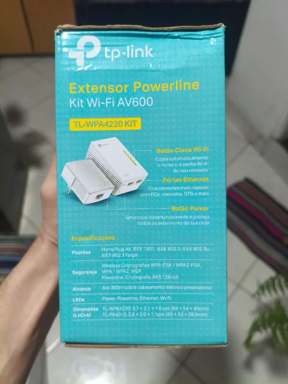 Kit Powerline Wi-Fi AV600 TP-Link - Foto 3