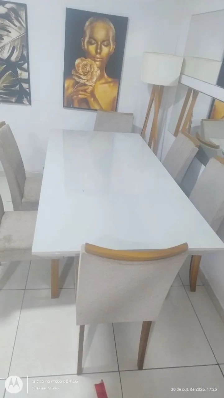 Mesa de jantar 6 cadeiras 