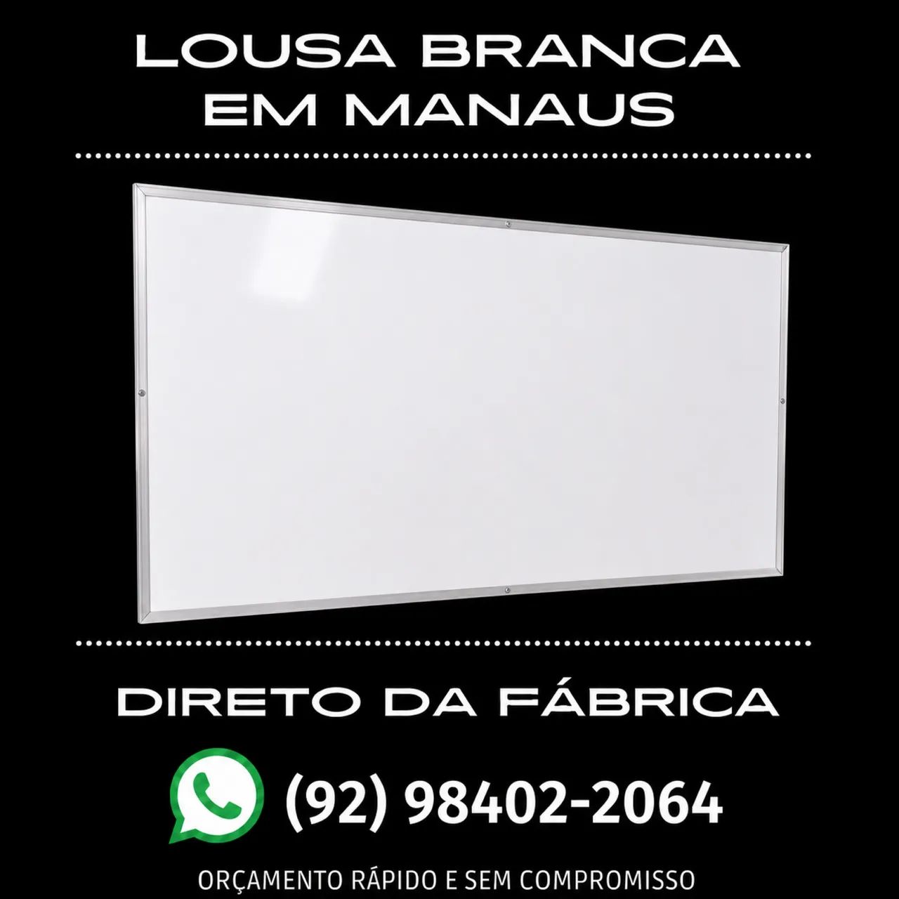 School Whiteboard in Manaus, Various Sizes Available