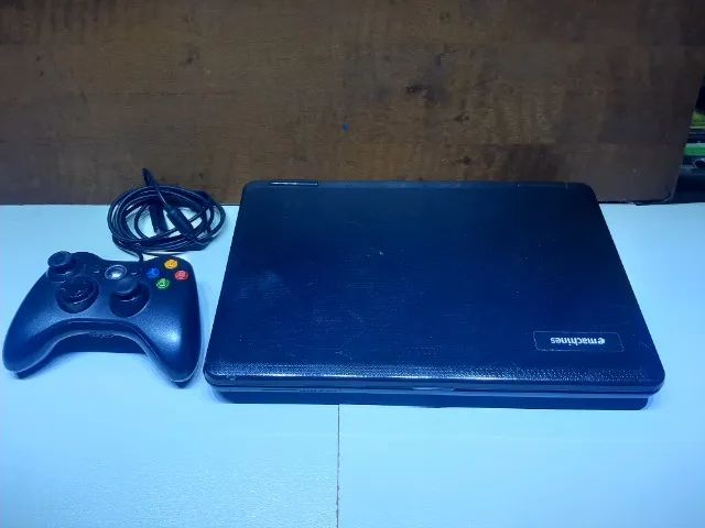 Notebook Emachines D525 com 250 gigas de jogos + Controle xbox usb Usado - Foto 3