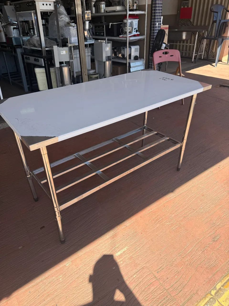 Mesa total inox 1.5M por 70 nova  - Foto 4
