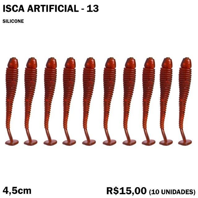 Isca de Silicone - Modelo 13 - 10 Unidades