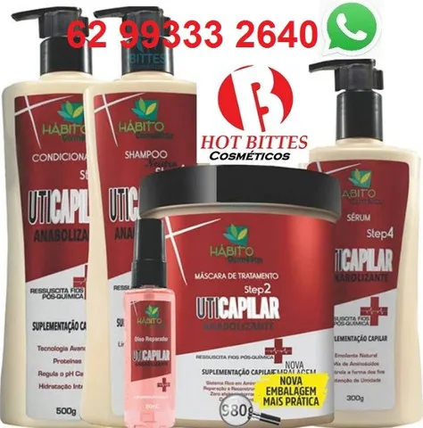 Kit Tratamento Pós Química Completo com óleo reparador