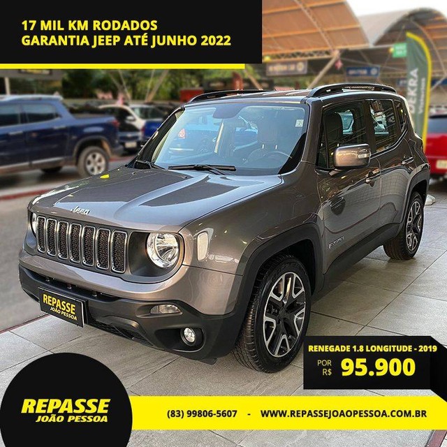 RENEGADE 2019/2019 1.8 16V FLEX LONGITUDE 4P AUTOMÁTICO