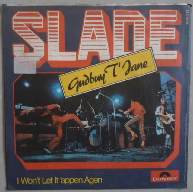Slade 1972 Gudbuy T'jane, Disco de Vinil Compacto 7 Importado