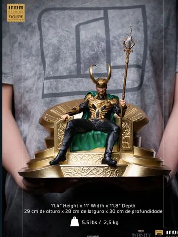 Loki Deluxe The Infinity Saga Iron Studios Exclusivo - Foto 5