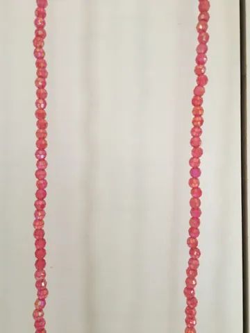 belíssimo colar rosa em mica no precinho!