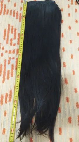 Cabelo Humano indiano 150 gramas 45 centímetros com técnica de