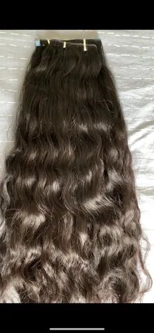 Cabelo Humano Brasileiro Ondulado Natural 65cm 200g