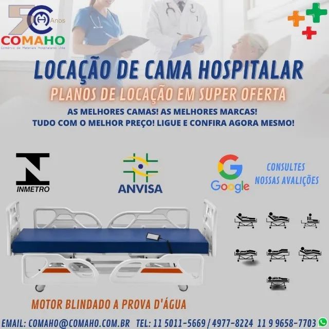 Cama Hospitalar Locação e Aluguel - Foto 5