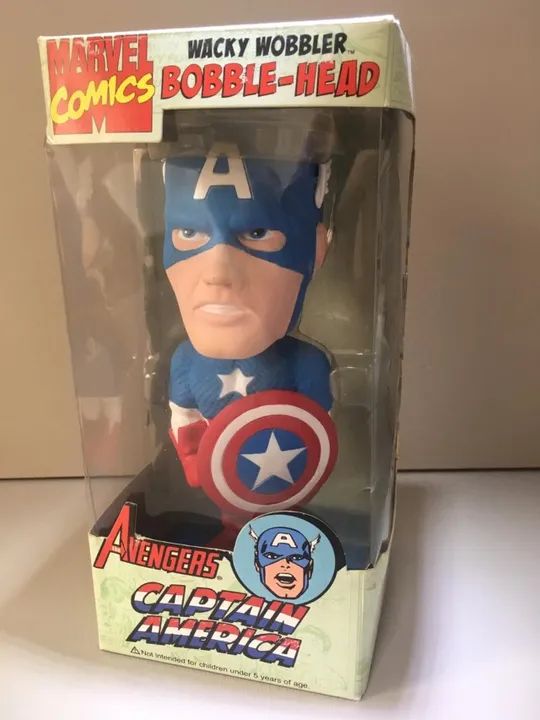 Capitão América Marvel Bobble Head Funko  - Foto 4