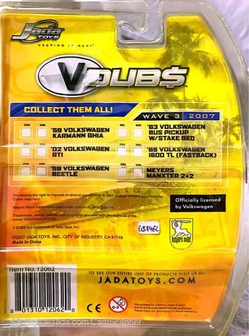 Jada toys vdubs vw fusca beatle - Foto 2