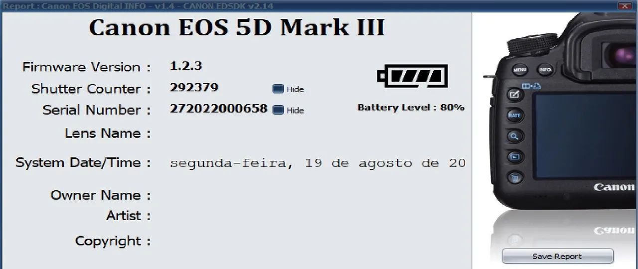 Câmera Canon 5D Mark lll + Duas lentes  - Foto 5