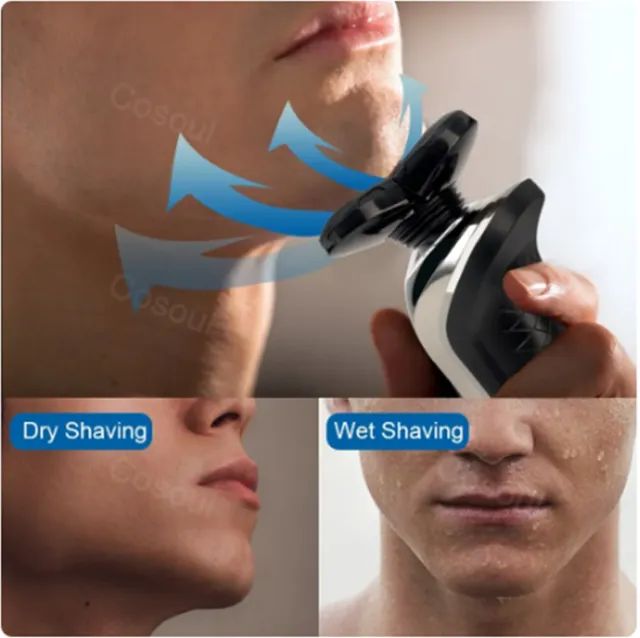 Produto Novo Barbeador Elétrico Poderoso 4D Shaver USB - Foto 3