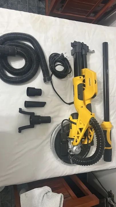 Lixadeira de Parede Roto Orbital com Led 230mm 9 Pol. 720W - STANLEY-SW75 - 110VOLTS - Foto 4