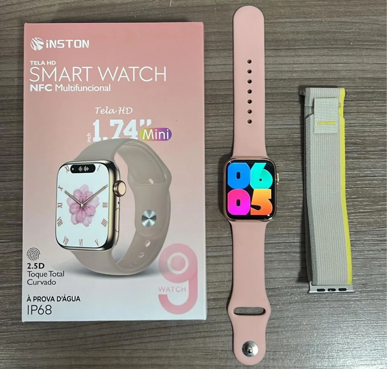 Smartwatch Inston Tela HD 1.74 Mini NFC Multifuncional - Foto 3