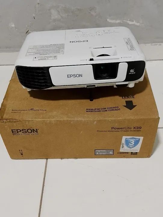Projetor Epson PowerLite X39 NOVO EMBALADO NEGOCIÁVEL  - Foto 2