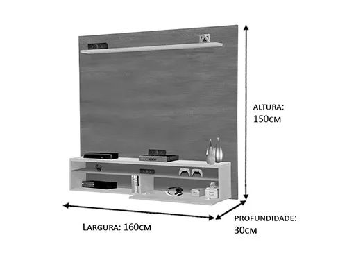 Painel para TV OffWhite/Mel a64 - Foto 3
