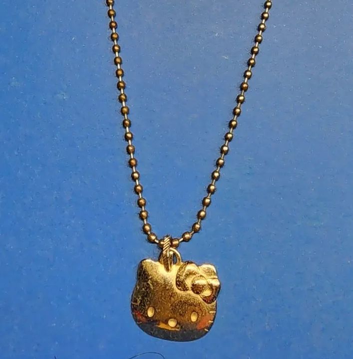 Conjunto de colar e brincos vintage Hello Kitty - Foto 2