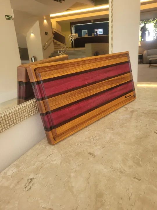 Tábua de Corte de Madeira Maciça roxinho - Foto 2