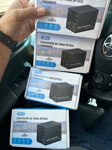 Conversor de mídia giga fibra óptica 