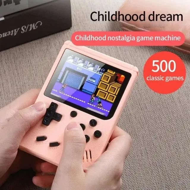 Mini Vídeo Game Retro com 500 jogos antigos - Foto 5
