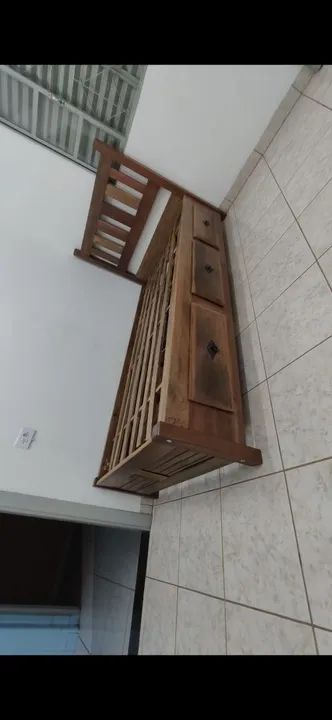 Cama em madeira demolição  - Foto 3