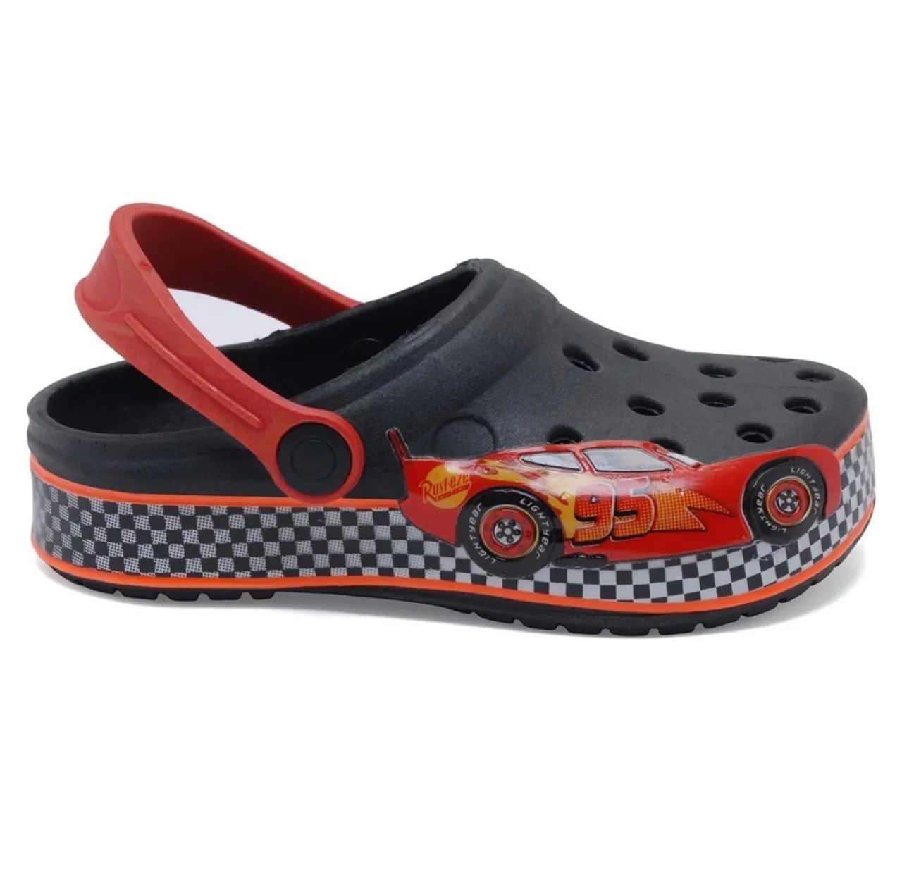 Sandalia Babuche modelo Crocs Cars novo na caixa Só 40,00 - Foto 3