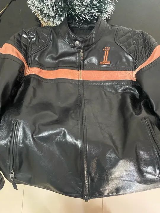 Jaqueta Harley Original GG Couro Búfalo  - Foto 2