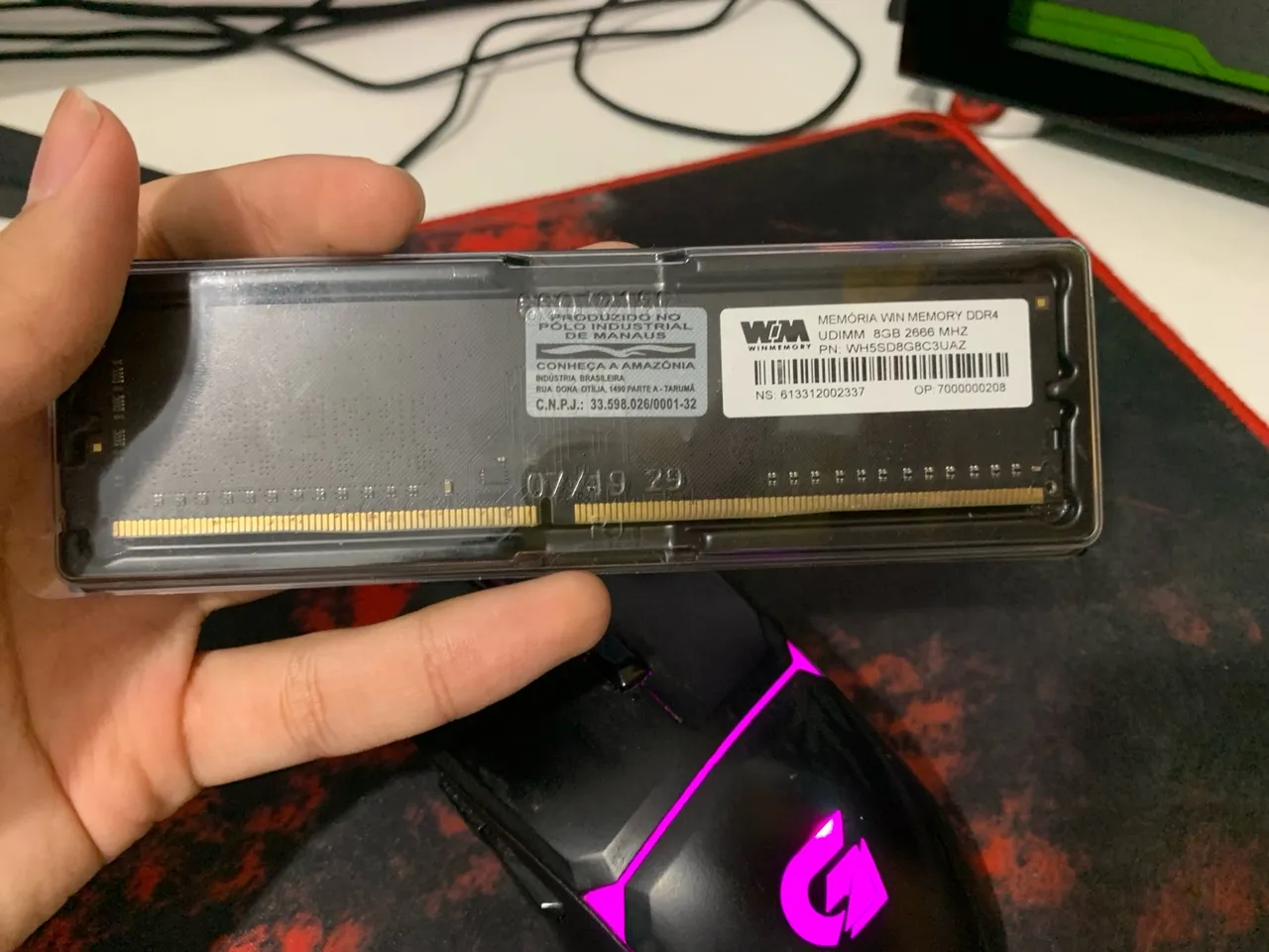 Memória RAM WinMemory 8GB DDR4 2666MHz