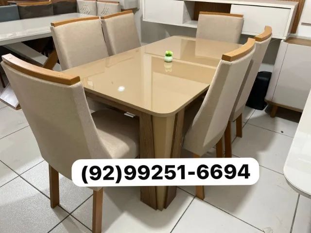 mesa de jantar 6 lugares com entrega