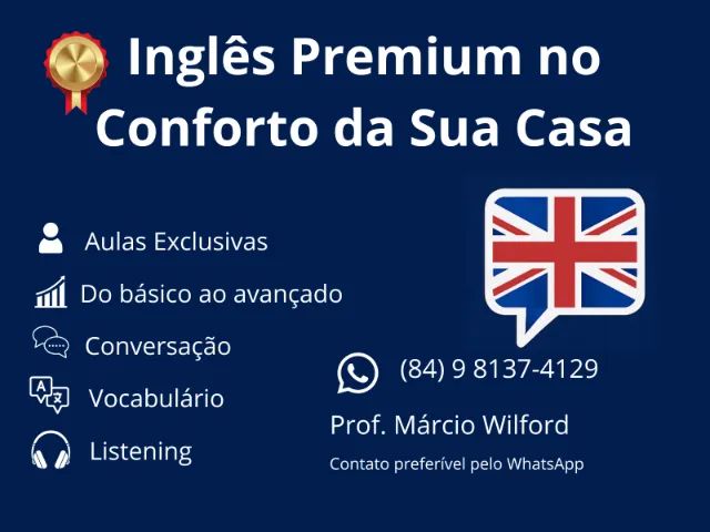 Aulas particulares de inglês