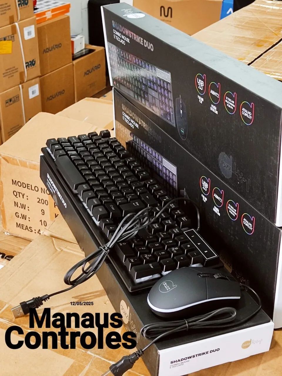 Combo Mouse e Teclado Gamer Shadow Strike