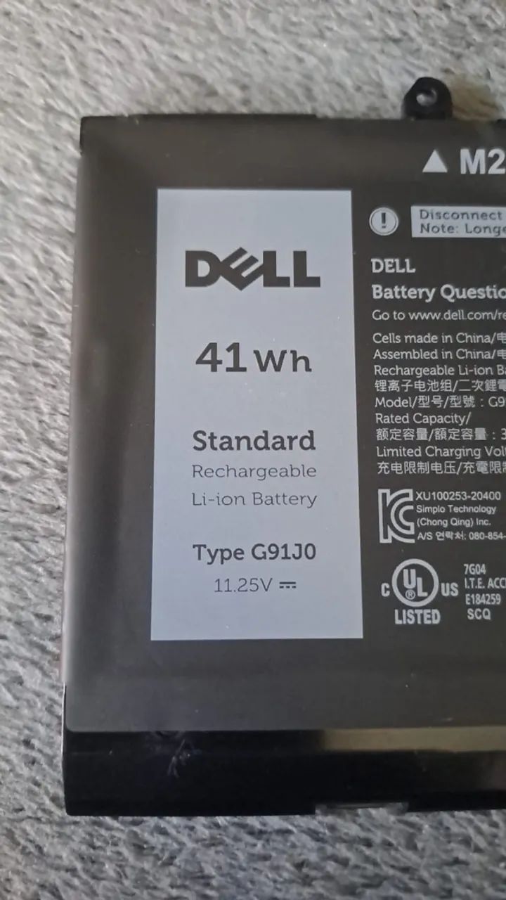 Bateria Dell G91j0 41 Wh ---ORIGINAL---