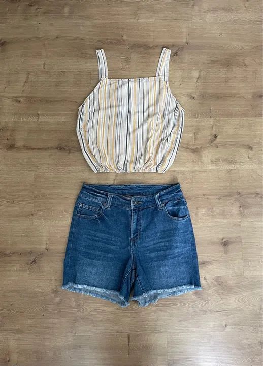 Short Jeans Desfiado tam 38  - Foto 4
