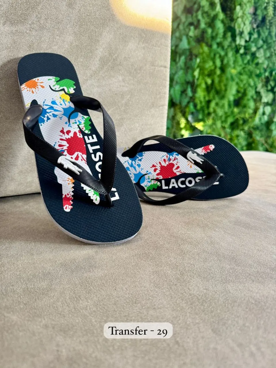 Chinelo Lacoste Colorido