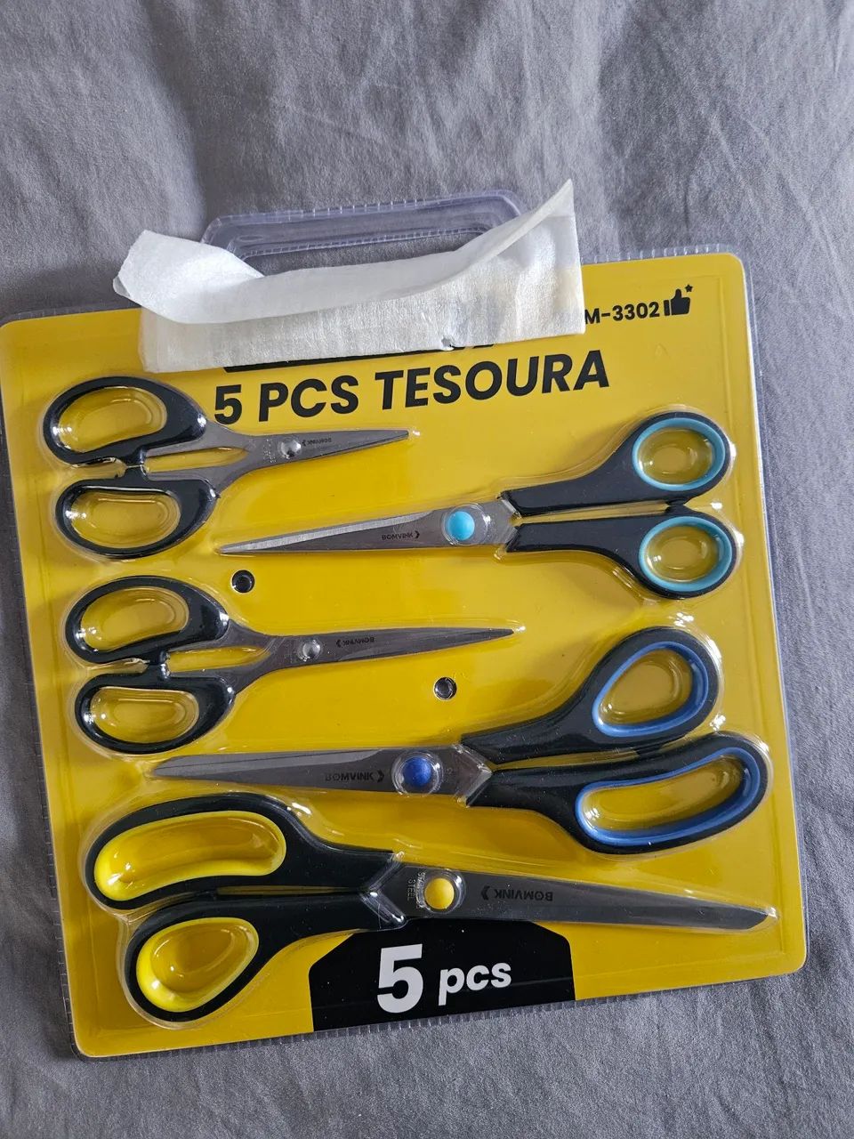Kit de tesouras com 5 peças  - Foto 3