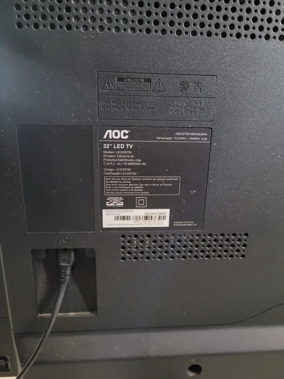 Vendo TV AOC LED 32 com defeito - Foto 2
