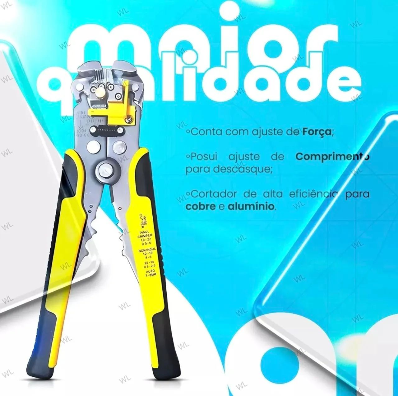Kit Alicate+ Desencapador + Terminal Ilhós de 0,25 a 10mm! - Foto 6