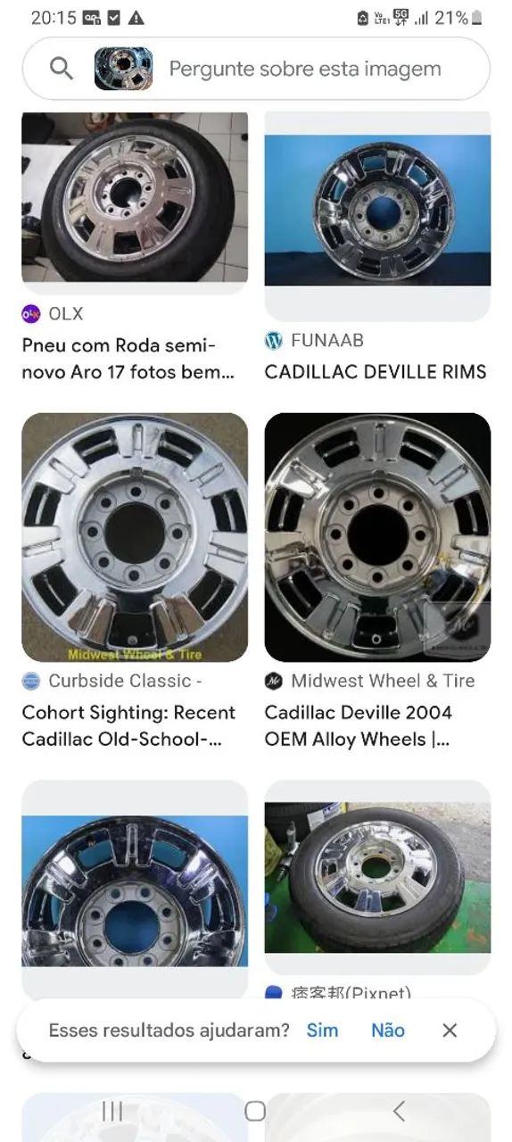 Roda de liga leve Cadilac Deville só uma - Foto 3