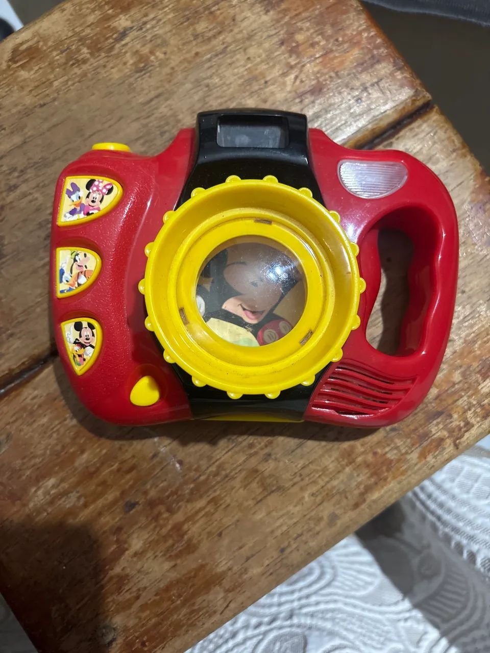 Câmera fotográfica de brinquedo Mickey e Minnie
