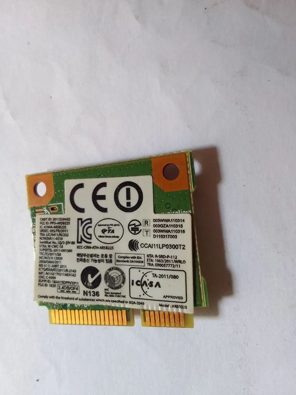 Placa de rede Wi-fi (novíssima) para notebook 