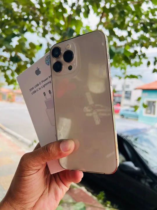 iPhone 13 Pro Max Dourado 128GB - Novo - Foto 2