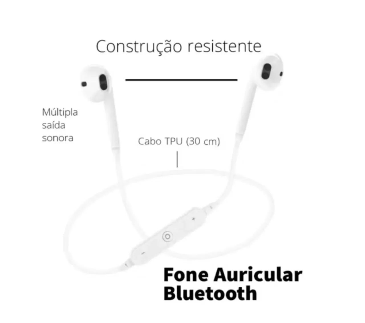 Fone de ouvido Bluetooth