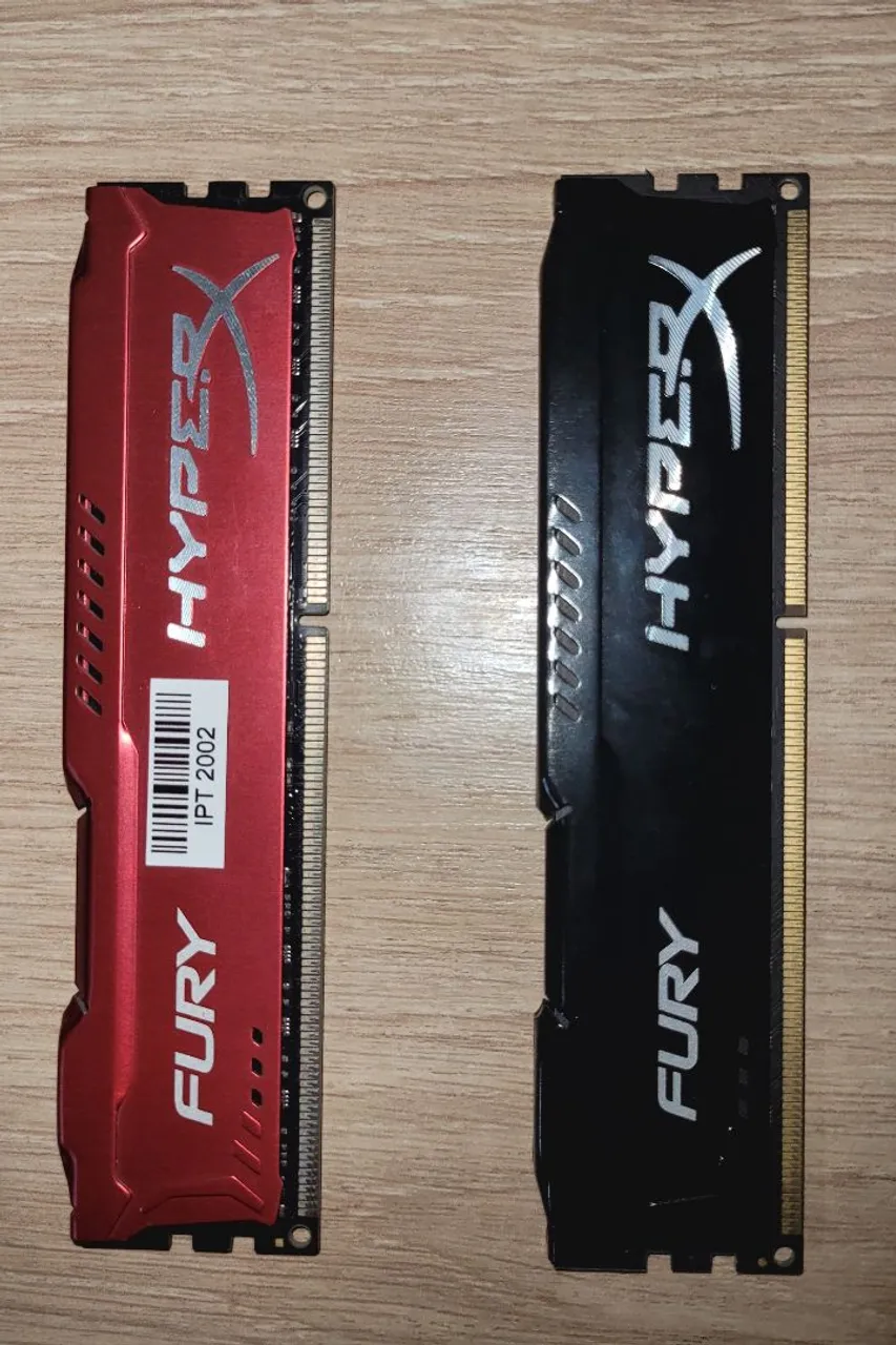 Memória RAM kingston HyperX Fury DDR3 1600mhz.