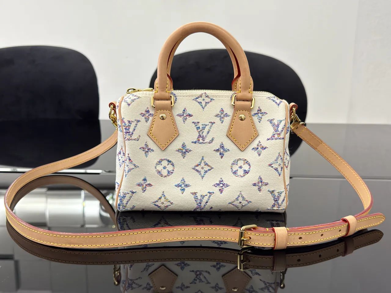 Bolsa ORIGINAL Louis Vuitton Speedy 20 em tecido M24709