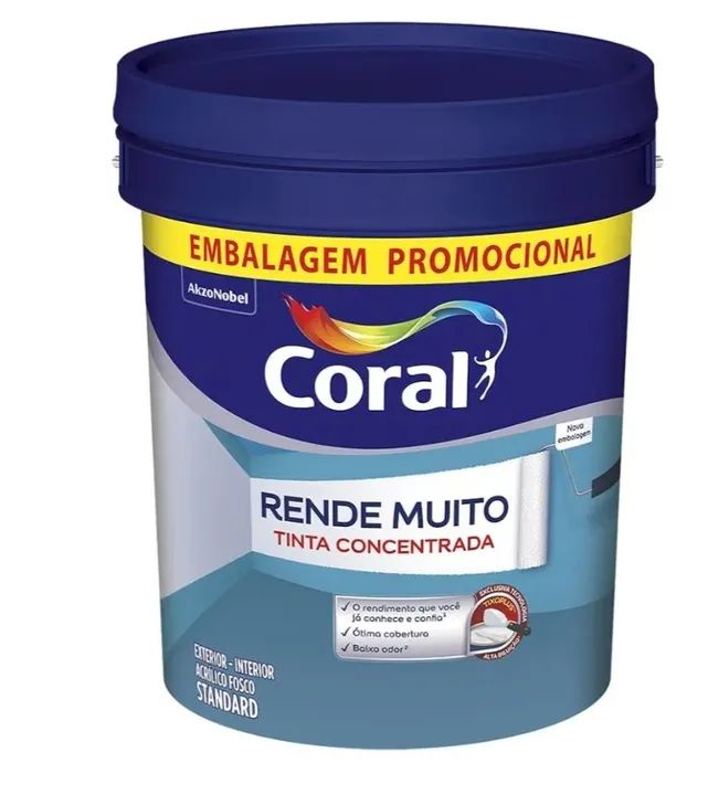 Tinta Coral Rende Muito Concentrada 20 Litros