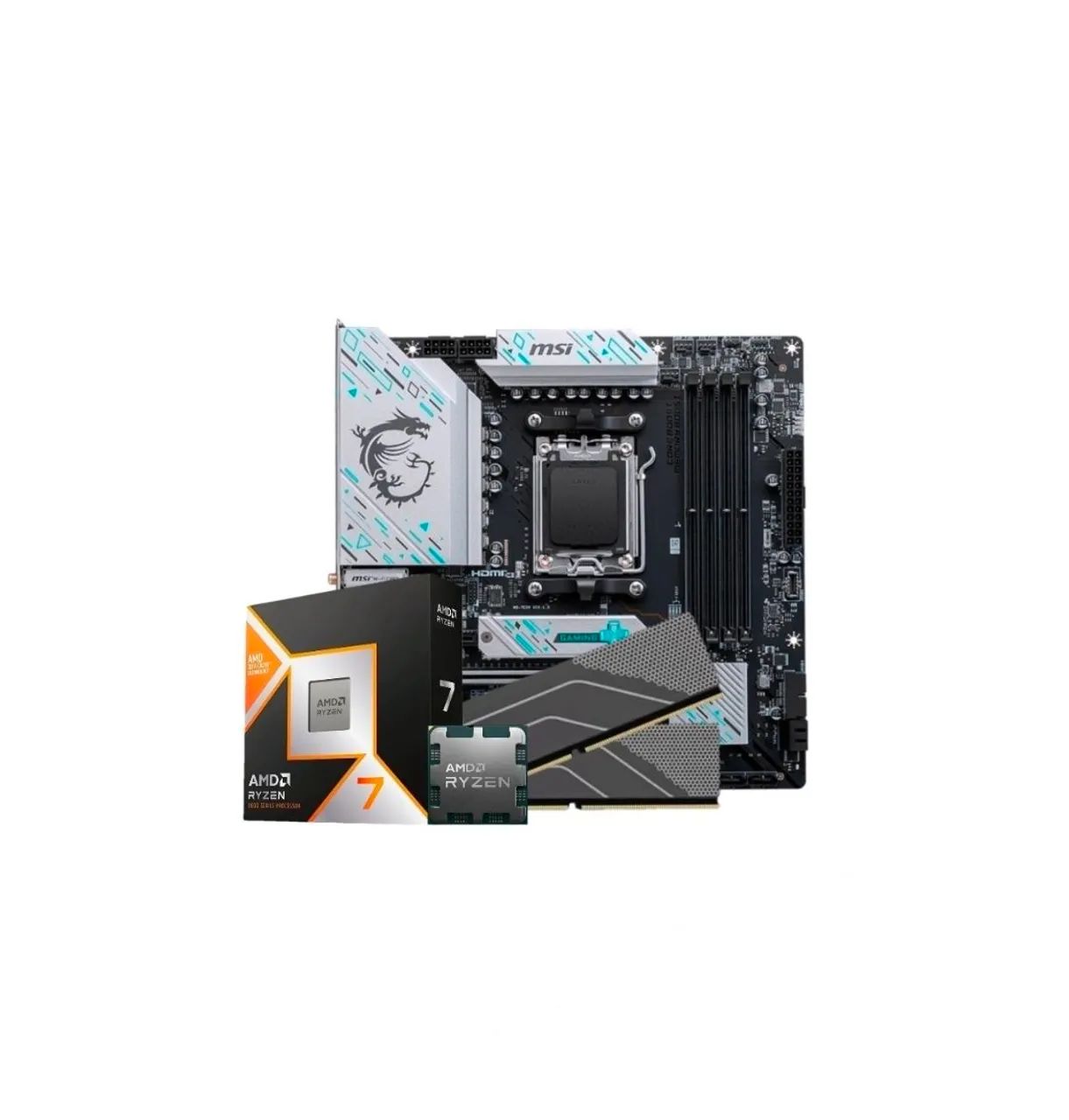 Ryzen 7 9800x3d + B650m + 32gb ram | Troc0 e parcel0