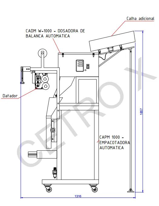 Empacotadora automática com datador e dosadora (na caixa) - Foto 3